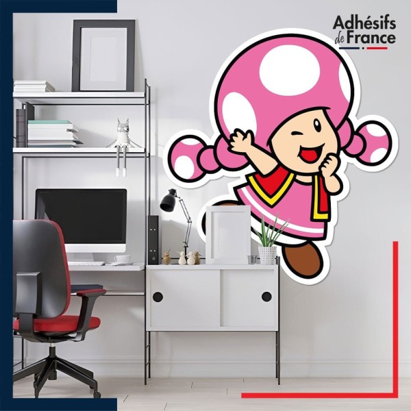 Adhésif grand format Super Mario - Toadette