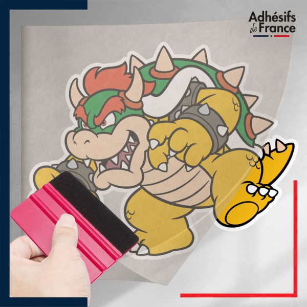 stickers sous film transfert Super Mario - Bowser