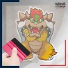 stickers sous film transfert Super Mario - Bowser bras croisés