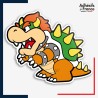 Sticker Super Mario - Paper Bowser