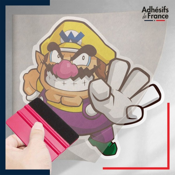 stickers sous film transfert Super Mario - Wario