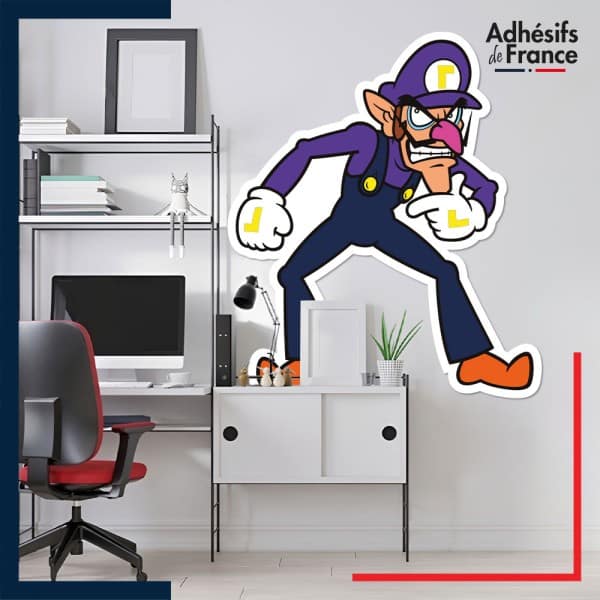 Adhésif grand format Super Mario - Waluigi