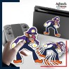 autocollant petit format Super Mario - Waluigi