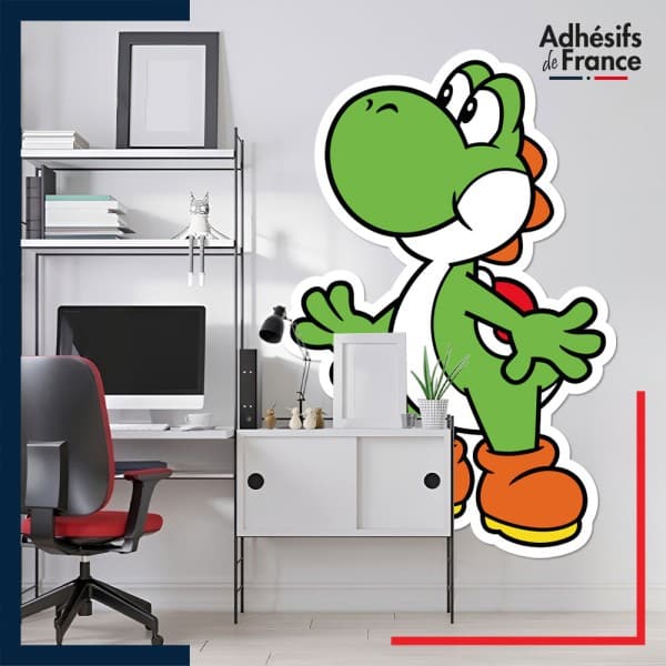 Adhésif grand format Super Mario - Yoshi