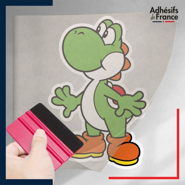 stickers sous film transfert Super Mario - Yoshi