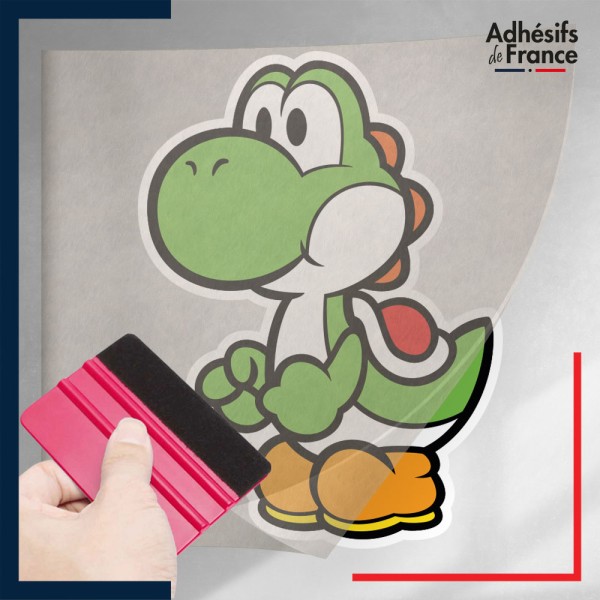 stickers sous film transfert Super Mario - Paper Yoshi