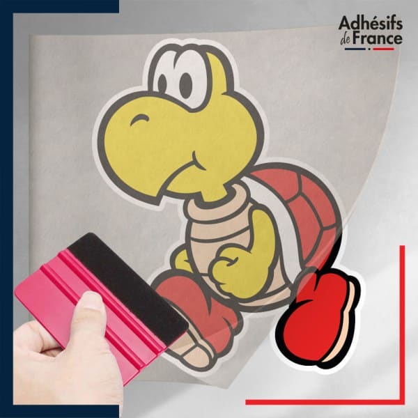 stickers sous film transfert Super Mario - Koopa Troopa