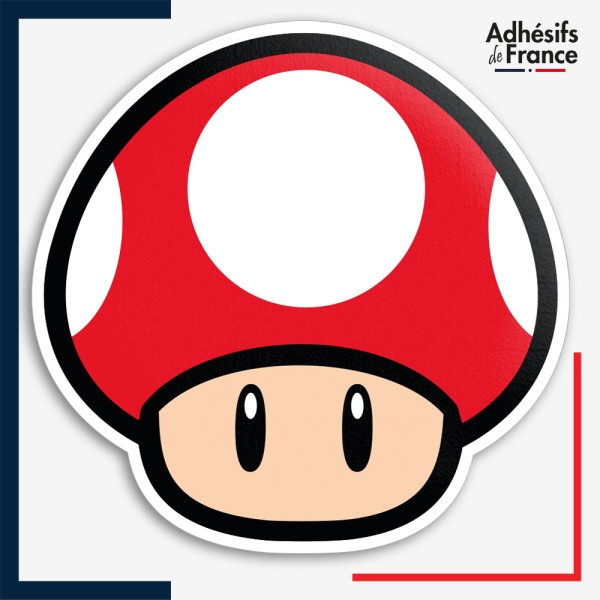 Sticker Super Mario - Champignon