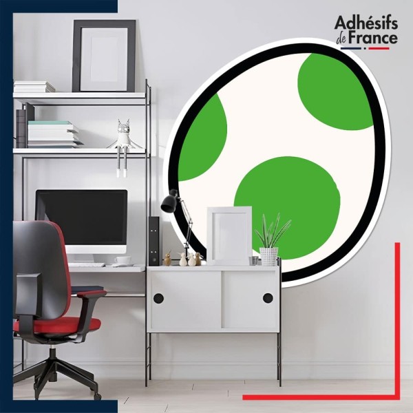 Adhésif grand format Super Mario - œuf de Yoshi