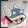 stickers sous film transfert Super Mario - Carapace bleu