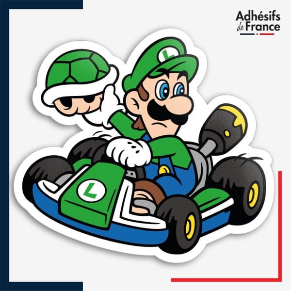 Sticker Super Mario - Luigi kart