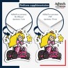 sticker sur plaque aluminium dibond ou panneau PVC Super Mario - Peach Kart