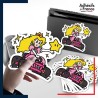 autocollant petit format Super Mario - Peach Kart