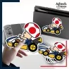 autocollant petit format Super Mario - Toad kart