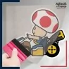 stickers sous film transfert Super Mario - Toad kart