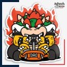 Sticker Super Mario - Bowser Kart