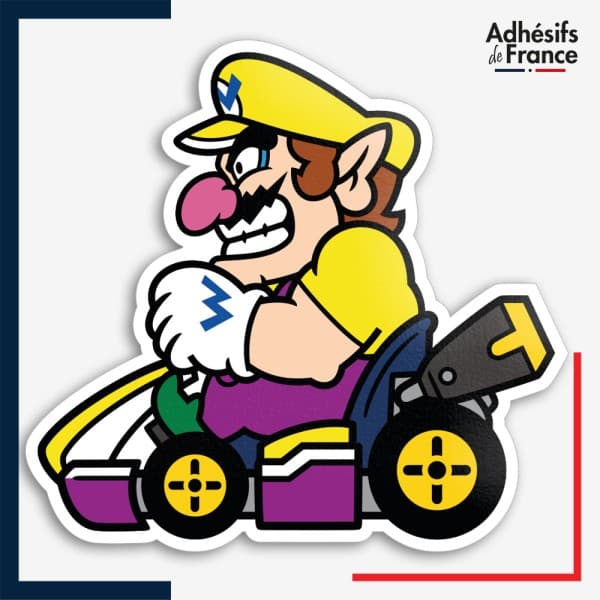 Sticker Super Mario - Wario kart