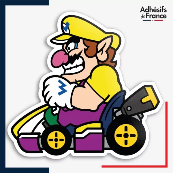 Sticker Super Mario - Wario kart