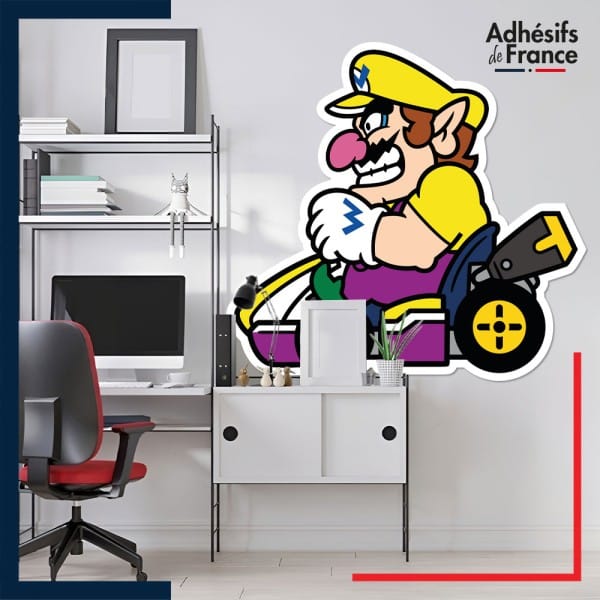 Adhésif grand format Super Mario - Wario kart