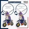 sticker sur plaque aluminium dibond ou panneau PVC Super Mario - Waluigi Kart