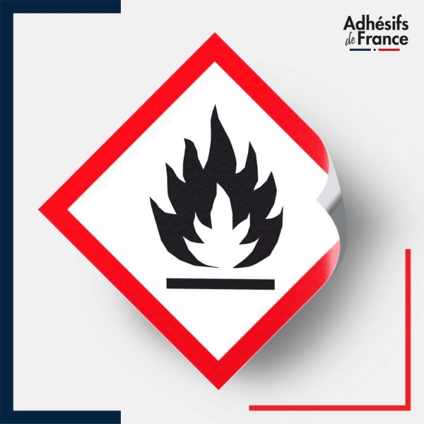 étiquettes adhésives sgh02 risque inflammable