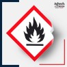 étiquettes adhésives sgh02 risque inflammable