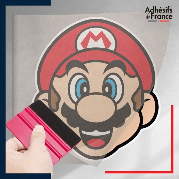 stickers sous film transfert Super Mario - Mario portrait