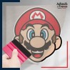 stickers sous film transfert Super Mario - Mario portrait