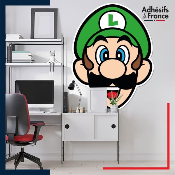 Adhésif grand format Super Mario - Luigi portrait