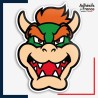 Sticker Super Mario - Bowser portrait