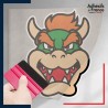 stickers sous film transfert Super Mario - Bowser portrait