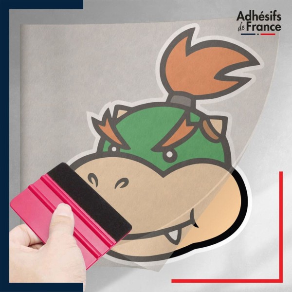 stickers sous film transfert Super Mario - Bébé Bowser portrait