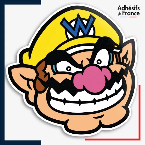 Sticker Super Mario - Wario portrait