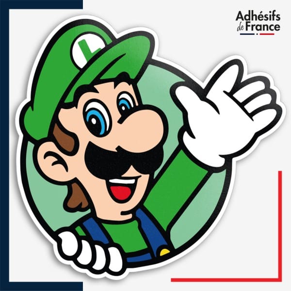 Sticker Super Mario - Cadre Luigi