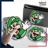 autocollant petit format Super Mario - Cadre Luigi