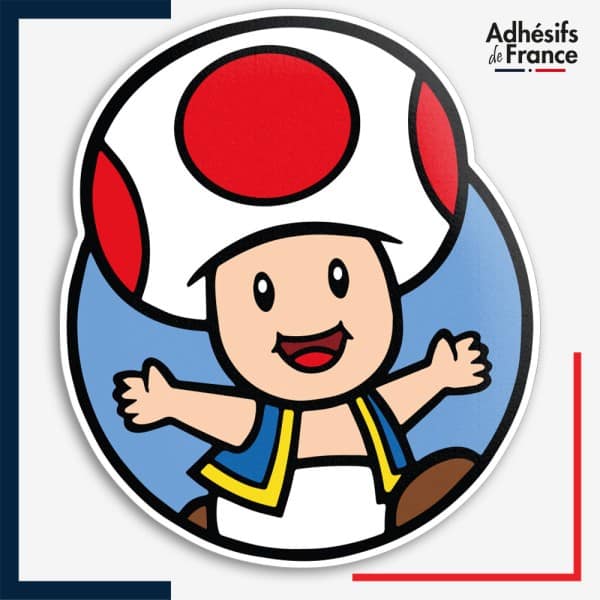 Sticker Super Mario - Cadre Toad