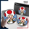 autocollant petit format Super Mario - Cadre Toad