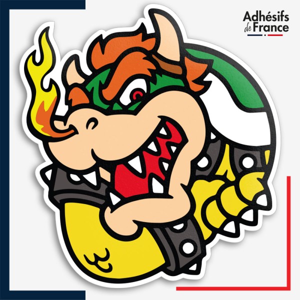 Sticker Super Mario - Cadre Bowser