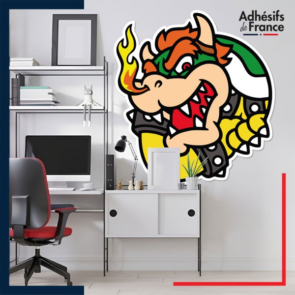 Adhésif grand format Super Mario -Cadre Bowser