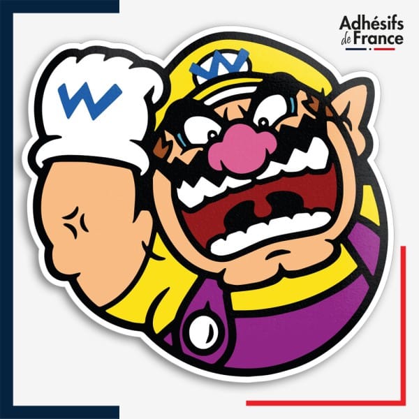 Sticker Super Mario - Cadre Wario