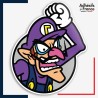 Sticker Super Mario - Cadre Waluigi