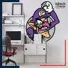 Adhésif grand format Super Mario - Cadre Waluigi