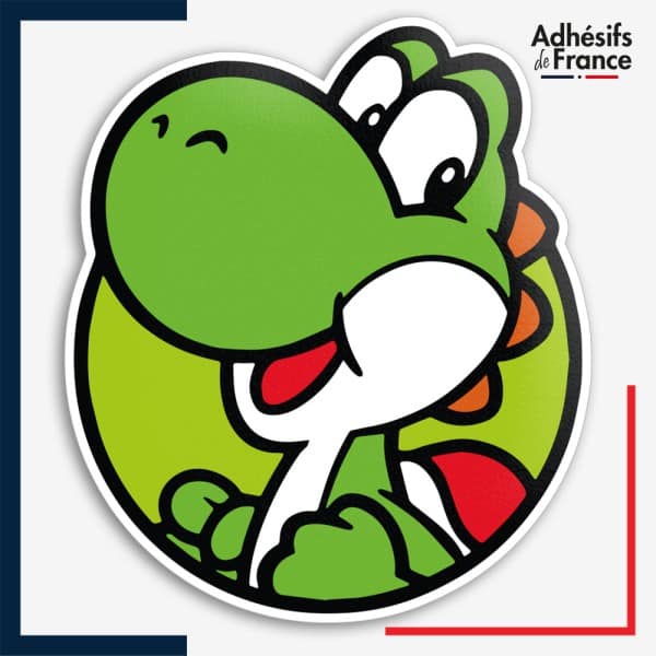 Sticker Super Mario - Cadre Yoshi