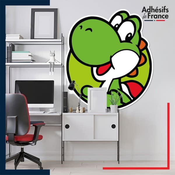 Adhésif grand format Super Mario - Cadre Yoshi