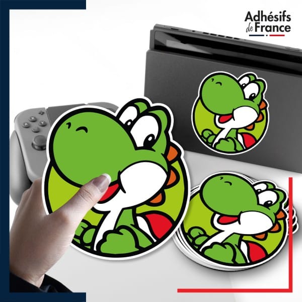 autocollant petit format Super Mario - Cadre Yoshi