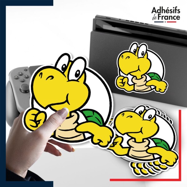 autocollant petit format Super Mario - Cadre Koopa Troopa