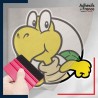 stickers sous film transfert Super Mario - Cadre Koopa Troopa