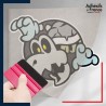 stickers sous film transfert Super Mario - Cadre Skelerex