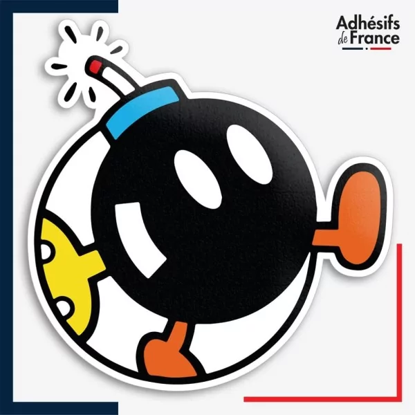 Sticker Super Mario - Cadre Bombe
