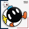 Sticker Super Mario - Cadre Bombe